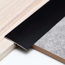 Trimold 3Pcs Aluminum T Molding Trim & Floor Transition Strips, Flat Divider Strip for Door Threshold and Joining Flooring Gaps of Laminate Planks Tile (2.9Ft x 1.6In, Matte Black)