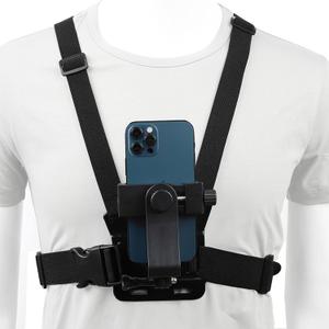 PellKing Mobile Phone Chest Mount Harness Strap Holder Cell Phone Clip Action Camera POV for Samsung iPhone Plus 