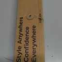 Dual-Voltage Curling Iron: 110V-240V 1 1/2 Inch Ceramic Wide Barrel 2-in-1 Curling Iron for Chin Length Hair - Europe Travel for Soft Curls with Clamp (Gold)