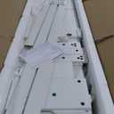 IDEALHOUSE 70'' Fireplace TV Stand with 36'' Firplace, 2 Tier TV Console Cabinet with Storage Cabinet, Entertainment Center, Electric Fireplace Heater with 12 Frame and LED Light Colors, White