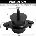 Front Body Hold Down Bushing Insulator Compatible with 2007-2018 Jeep Wrangler JK Replacement Part # 68373080AA (x2) (Front)