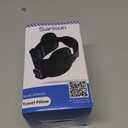 Travel Pillows for Airplanes, Airplane Pillow for Long Flight, Airplane Head Strap with Eye Mask for Sleep, Travel Neck Pillow for Car Road Trip, 360 Support Headrest, Stop Bobblehead, Black