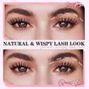 Wispy Lash Clusters Kit 10-18mm Mix D Curl Eye Lashes Wispy Lash Cluster False Eyelash Clusters DIY Lash Extension Kit with Lash Bond & Seal, Lash Glue Remover, Lash Tweezers(U13 Lash Kits)