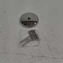 1-Set Single Hole Bathtub Overflow Drain Cover,Universal Bathtub Drain Cover with 3 Screws & Adapter