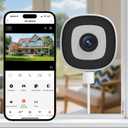 Window Camera, 5/2.4Ghz WiFi Cameras for Home Security, Human Detection, 24/7 Recording, Two-Way Audio, Compatible with Alexa/Google Home(1 Camera)