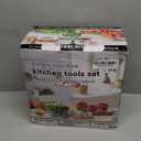 TeamFar Mixing Bowls with Airtight Lids, 5PCS Stainless Steel Metal Salad Bowl with 3 Grater Attachments, for Cooking, Prepping, Serving, Healthy & Easy Clean - 0.7/1/1.5/2.6/4.6QT, Black