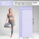 Extra Wide Yoga Mat 72" x 32", 6mm Non Slip TPE Exercise Mat with Carrying Strap, Large Workout Mat for Yoga, Pilates, Stretching, HIIT & Home Gym