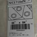 NICETOWN Natural Linen Curtains 84 inch Long 2 Panels Set, Grommet Top Thick Linen Burlap Semi Sheer Vertical Drapes Privacy Assured with Light Filtering for Bedroom/Living Room, W55 x L84