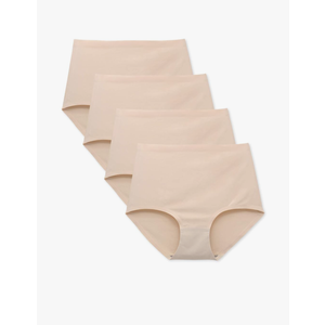 FallSweet No Show High Waist Briefs Underwear for Women Seamless Panties Multi Pack 3XL