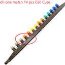 JZBZ Beekeeping Queen Cell Cup Holder Frame Bar Set and 50 pcs Queen bee Rearing Cell Cups for Apiculture