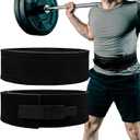 Hawk Sports Weightlifting Belt for Men and Women, Black 10mm Thick, 4-Inch Wide Lever Belt for Safely Increasing Weight and Lifting Power for Deadlifts, Squats, and Other Workouts, 10mm x 4" Medium