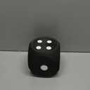 Shappy 6 Inches Foam Dice Fun Filled Large Educational Toy Kawaii Giant Dice Decorative Eva Foam Jumbo Cube Big Square Building Blocks for Game Nights Learning Sessions(Black,1 Pc)