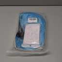 Sky Blue Wig with Bangs Short Light Blue Bob Wig Wavy Curly Wigs Synthetic Hair Wigs (Small Size)