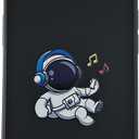 3 x Yonds Queen for iPhone 13 Cute Case, Cool Cartoon Astronaut Space Planet Rocket Design Stylish Bumper Cover Soft TPU Protective Anti-Slip Shockproof Fashion Case(iPhone 13, Earphone Music)