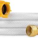 Camco TastePURE 10-Ft Water Hose - RV Drinking Water Hose Contains No Lead, No BPA & No Phthalate - Features Diamond-Hatch Reinforced PVC Design - 1/2” Inside Diameter, Made in the USA (22743)