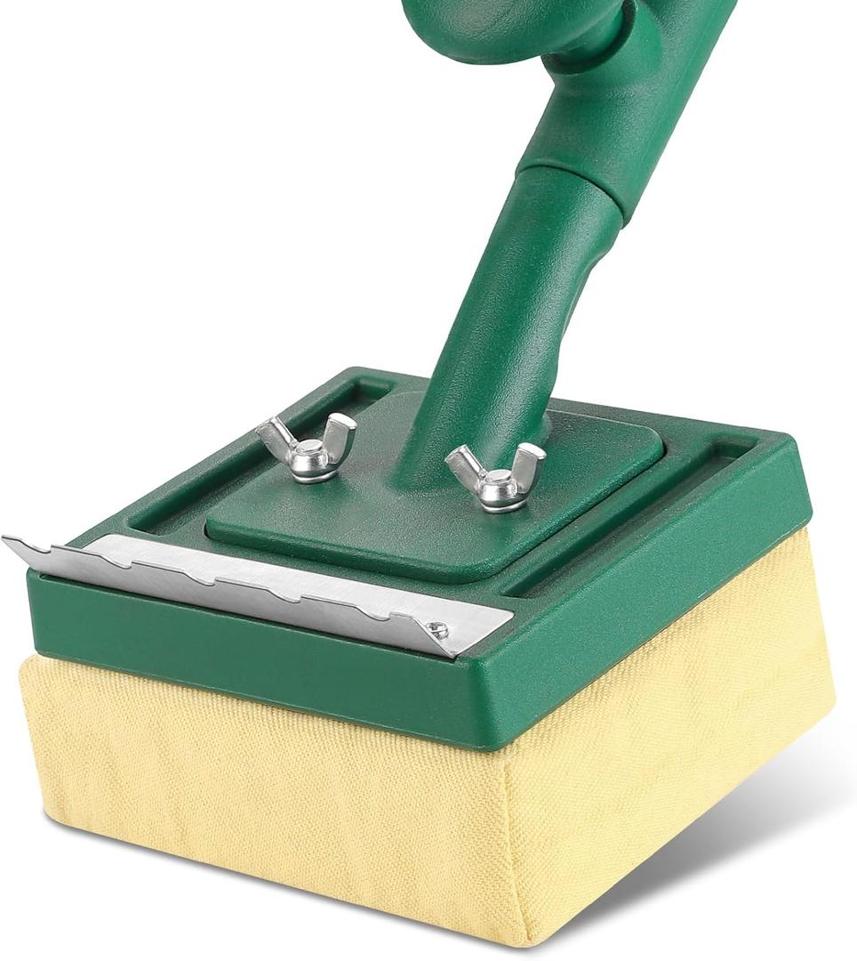 Grill Brush Bristle Free with Scraper,22" Long Steam Grill Brush for Outdoor Grill,Replaceable Cleaning Head,Ideal BBQ Gifts for Men Dad