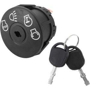 Ignition Switch with Key 7 Terminals Replacement for John Deere L100 L105 L107 L108 L110 L111 L118 L120 L130 125 135 145 155c 190c G110#175566 175442 163968 532175566 925-1741 GY20074 94762