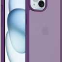 Compatible with iPhone SE 2022/2020/3rd/2rd Case, Anti-Fingerprint Matte Coating, Protective Hard Back Slim Translucent Case for iPhone 8/7-4.7", (Purple)