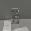 GVIEWIN for iPhone 11 Case Floral, with Screen Protector&Camera Lens Protector,[Non Yellowing] Soft Shockproof Clear Phone Protective Cover for Women, Flower Pattern Design 6.1"(Aquilegia/White)