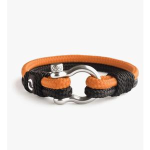 Mens Rope Bracelet - Stainless Steel Black Shackle, Extremely Durable and Scratch Resistant Waterproof Paracord, Handmade, Nautical Wristband for Men B-2-9 Pack of 2