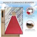 3x2ft Cornhole Set for Adults with 8 Bean Bags & Carry Case for Corn Hole