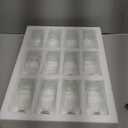 Juvale 12-Pack Mini Glass Bottles with Cork Lids - 4 oz Clear Vintage Square - Wedding Decor & Party Favors - Potion Bottles with Cork & Mini Glass Jars with Lids