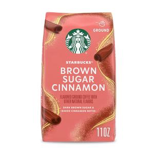 Starbucks Ground Coffee, Brown Sugar Cinnamon Flavored Coffee, 100% Arabica, Limited Edition, 1 Bag (11 Oz)