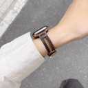 MORWLAT Slim Leather Band for Apple Watch 38mm/40mm/41mm/42mm(series 11 10), Women