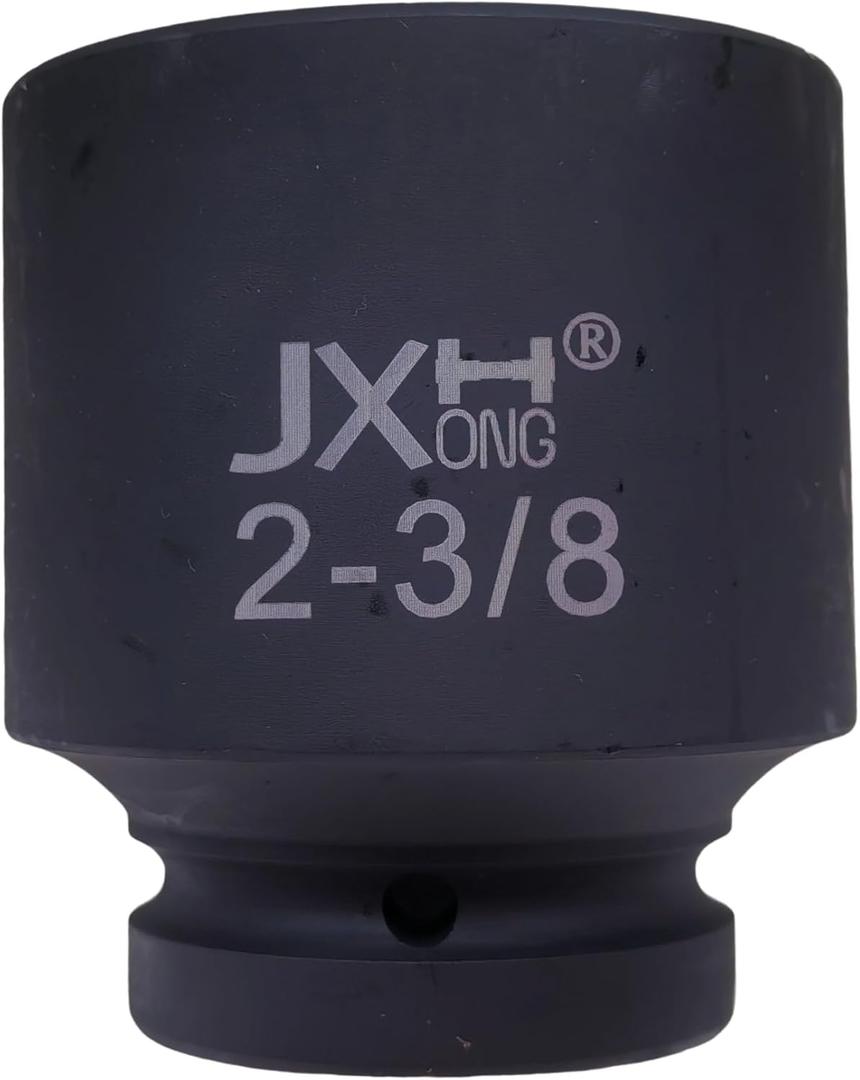 1" Drive 2-3/8" Impact Socket, 6-Point, Heat Treated Cr-Mo Alloy Steel