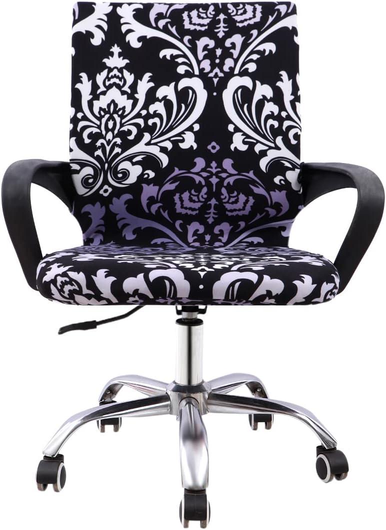Office Chair Cover, Ergonomic Slipcover, Mid Back Chair Covers (Style 1)