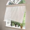 sheer curtain with tassels, 29x18