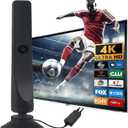 Tv Antenna Indoor for Local Channels: Antenna for Smart Tv Without Cable para Digital Long Range 4k Used Basement Villa Apartment (Large)