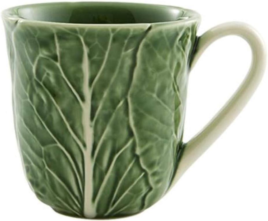 Bordallo Pinheiro Cabbage Mug Natural, Green