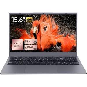 "UOWAMOU 15.6 IPS-FHD-Laptop, 8GB RAM 256GB SSD AMD 3020e (up to 2.6GHz), Full Function Type C Computer for Student-Home WiFi 5 BT5.0"