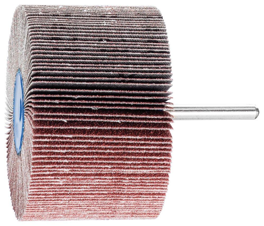 PFERD 45215 Mounted Flap Wheel, Aluminum Oxide A, 3" Diameter x 2" Length, 1/4" Shank, 80 Grit, 6000 Max RPM (Pack of 10)