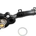 MITZONE Engine Coolant Thermostat Housing Assembly Compatible with 2007-2010 Dodge Magnum Challenger Charger 2007-2010 Chrysler 300 3.5L