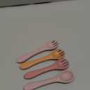 Baby Led Weaning Spoons and Forks Set Infant Silicone Spoon First Self Feed Baby training Utensils for Toddler First Stage Feeding Supplies for Kids Over 6 Months