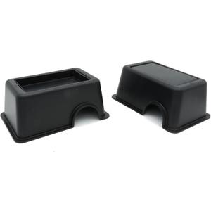 2 Pcs Small Reptile Hide Box Snake Hide Feel Secure and Safe, Gecko Hide (Black)