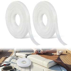 Dansydaisy 2 Roll 21 Yards Plastic Tack Strip 1/2 Plastic Upholstery Tack Strip, Marine Grade Waterproof, Not Cardboard, for Auto Boat Furniture Upholstery