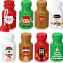 Zomiboo 48 Pcs Christmas Party Favors Bubble Wands Bulk Xmas Mini Bubbles Bottles Christmas Bubble Toys for Kids Classroom Prizes Gift Goodie Bags Fillers Holiday Birthday Party Supplies (Red)