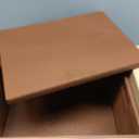 Creative Deco Large Brown Wooden Box Storage with Hinged Lid | 15.8x11.8x9.44in (+-0.5) | Keepsake Decorative Gift Box | Acacia-Like Wood Chest Trunk PRODUCT NOT INTENDED FOR 15 YEARS OR BELOW