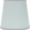 Angoily E14 Lamp Shades, Small Lamp Shade, Fabric Lampshade, Table Lamp Cover Chandelier Shades, Pendant Light Cover for Table Chandeliers Wall Floor Replacement -Lamp Shade, blue Lamp Shades (15X14CM)