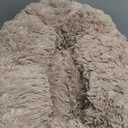 Bedsure Calming Dog Bed for Small Dogs - Donut Washable Small Puppy Bed, 23 inches Anti-Slip Round Fluffy Plush Faux Fur Large Cat Bed, Fits up to 25 lbs Pets, Camel