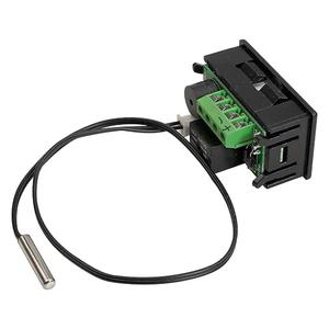 Digital Temperature Controller Thermostat DC 24V Microcomputer Thermostat Control Switch Temperature Sensor LED Display with NTC Waterproof Sensor Probe