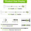 Tension Rod 41-86inch Silver Heavy Duty Tension Curtain Rods no Drilling