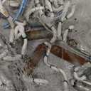 Fishing Net,10FT Hand Mesh Cast Net Saltwater Clear Bait Casting Net w/Hollow Sinker