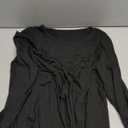 Bliwov Womens Long Sleeve T Shirts Fall Fashion Outfits Casual Blouses Loose Fit Tops Crew Neck Ruched Tunic Trendy Clothes