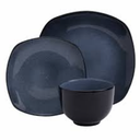 TTU Gallery Gabrielle Black 9 Pcs Dinnerware Set