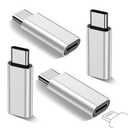 4 Pack Lightning to USB C Adapter for iPhone 17/16/15 Series, iPad Pro, Charging & Data Sync ONLY, Type C Charger Connector, for iPhone 17/16 Charger,17/16 Accessories, Not for Audio