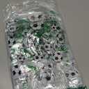 Aliceset 20 Pcs Soccer Clear Goodie Bag with Handles PVC Sport Theme Party Favor Bag Bulk for Team Gifts Birthday, 8x8x3.15''
